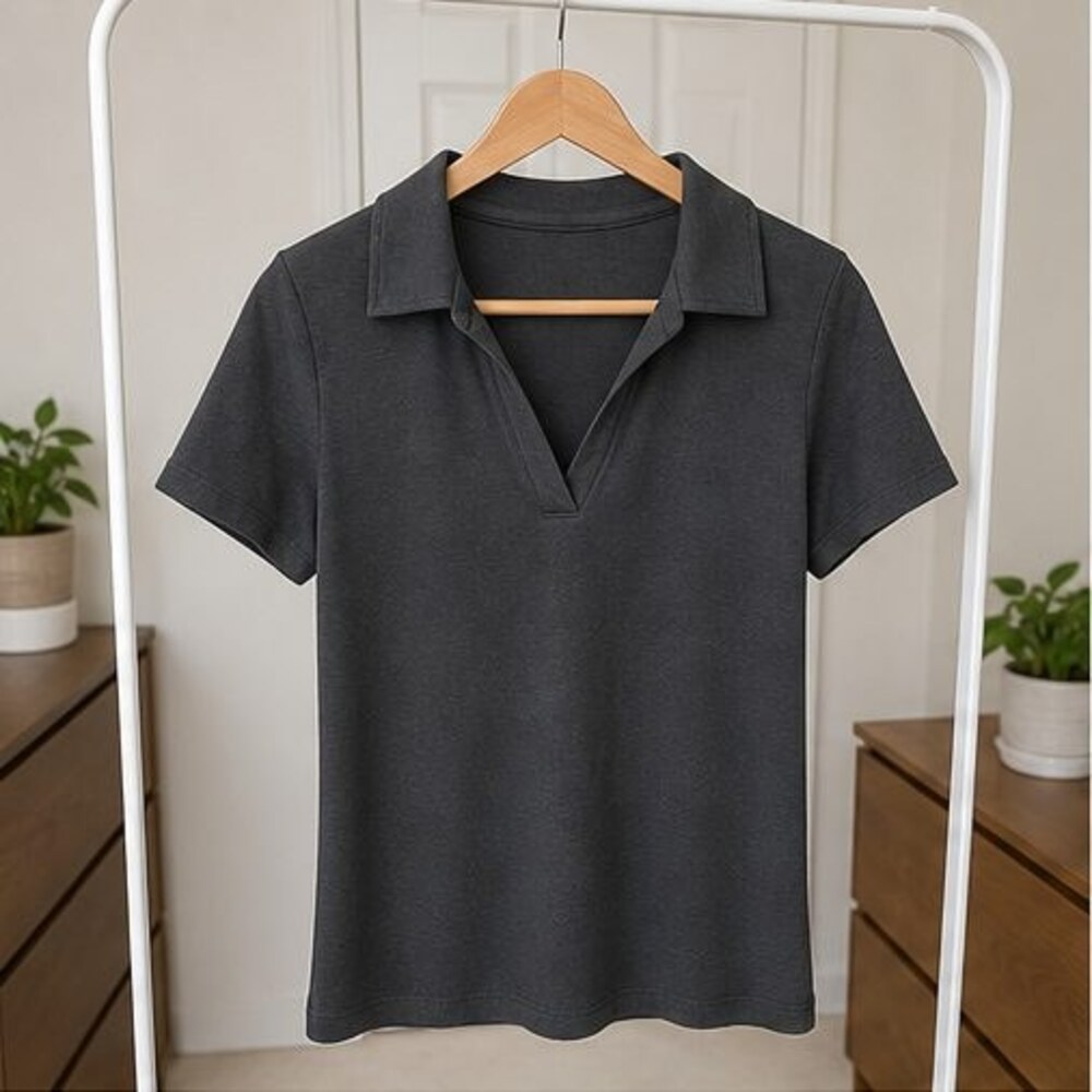 Ivory V Neck Top